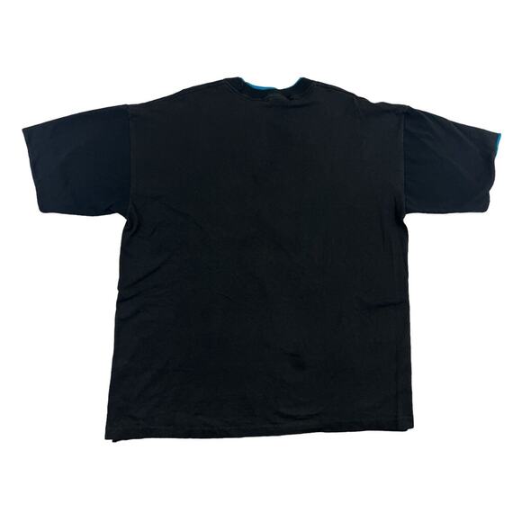 VTG Aztec Black Short Sleeve Crew‎ Neck Pullover Shirt Sz XL - Picture 7 of 7